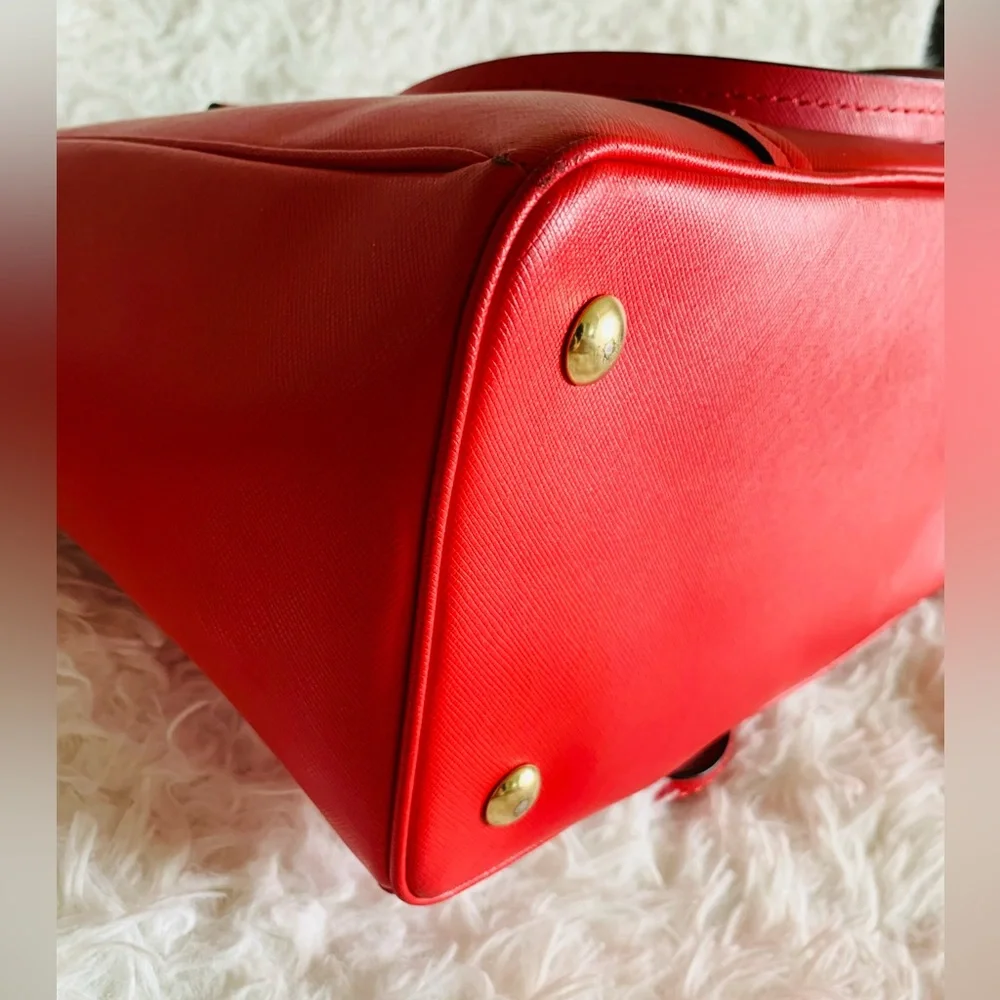 COACH Leather Peyton Double Zip CarryAll Handbag - Picture 13 of 16